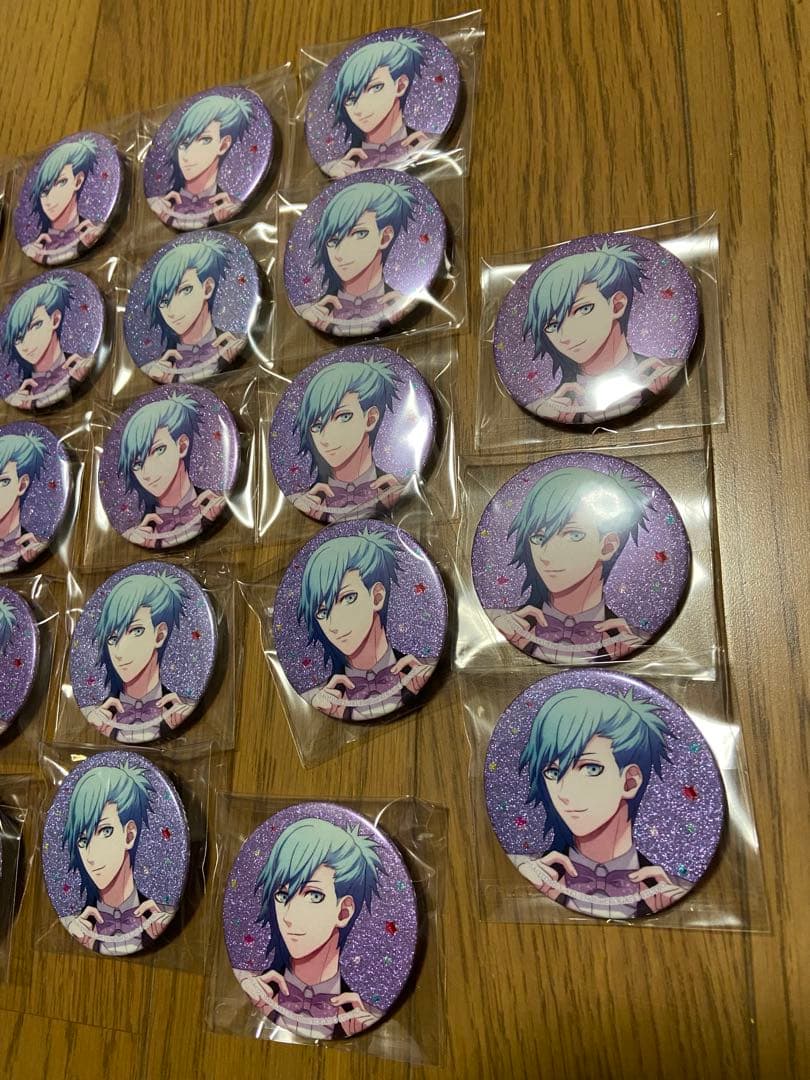 グリスタ　缶バッチ　美風藍　グリッタースター