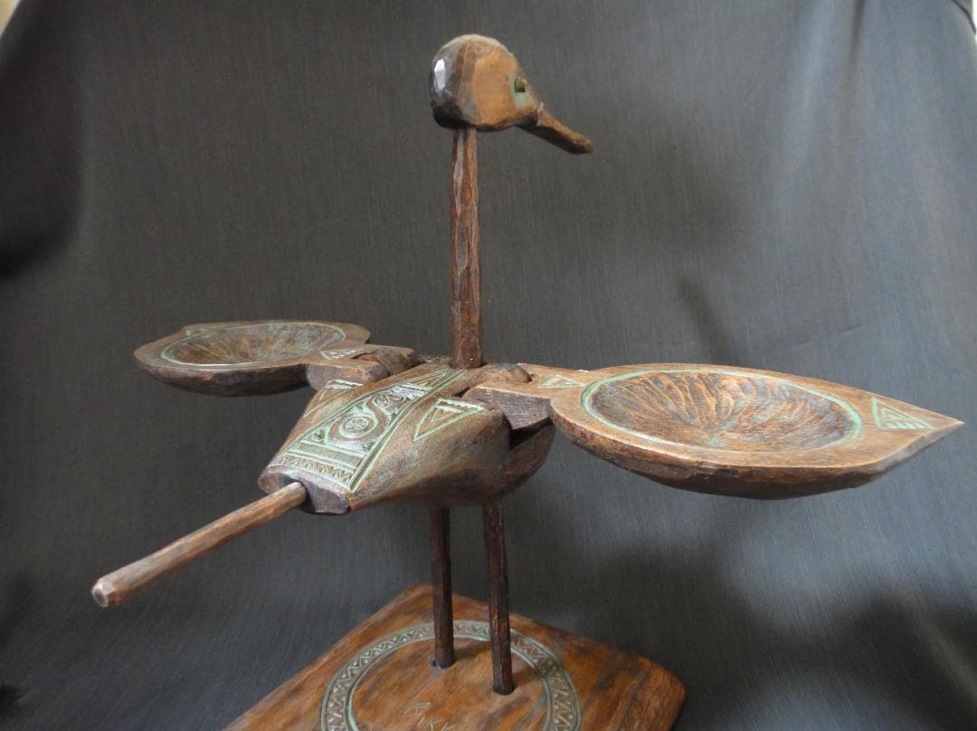 あ*ど様 砂澤ビッキ 『樹丹頂鶴』アイヌ美術　木彫り