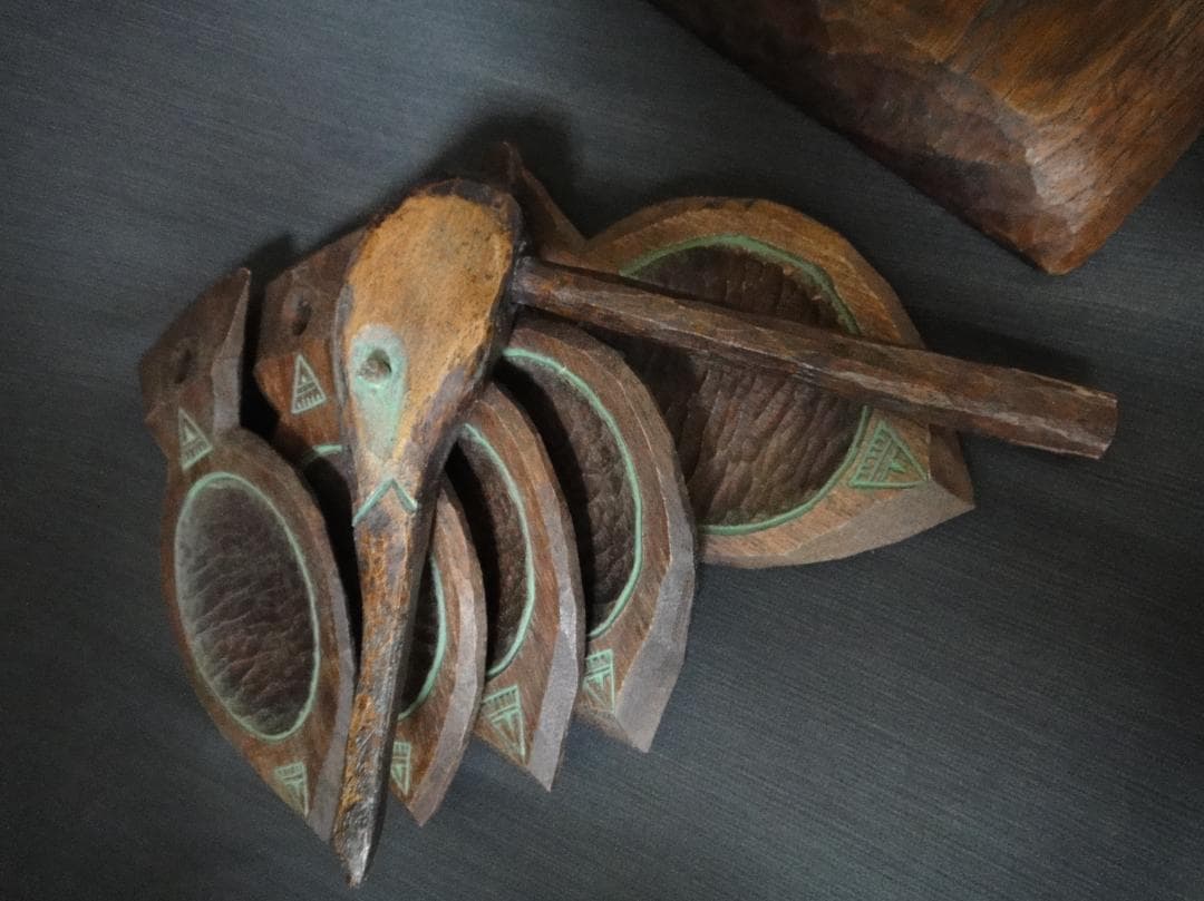 あ*ど様 砂澤ビッキ 『樹丹頂鶴』アイヌ美術　木彫り