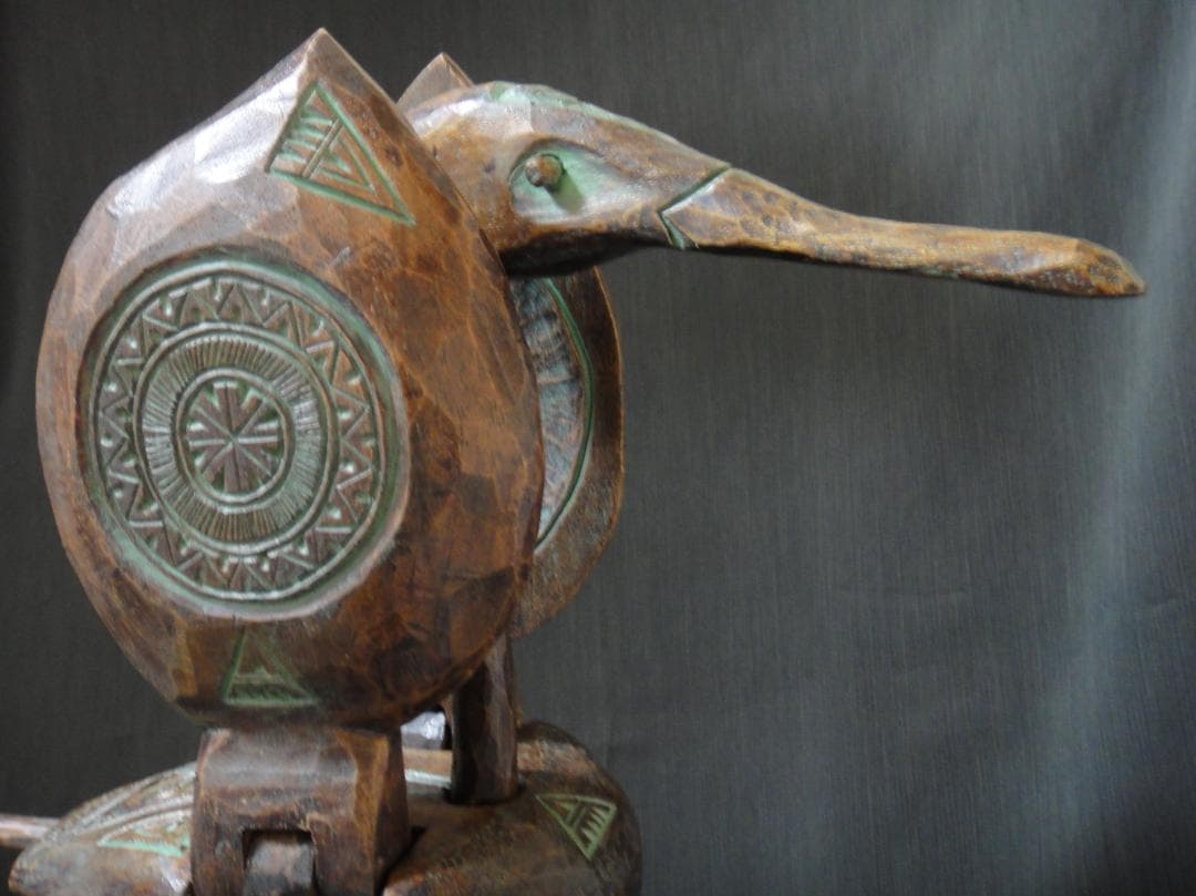 あ*ど様 砂澤ビッキ 『樹丹頂鶴』アイヌ美術　木彫り