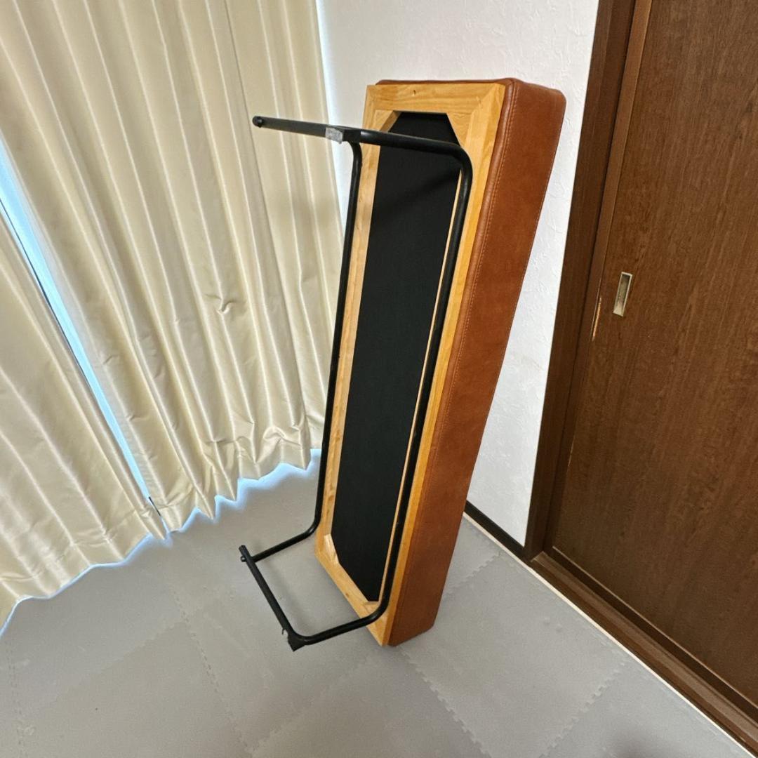 クラッシュゲート COMFORM ベンチ 2P アーモンドブラウン 美品