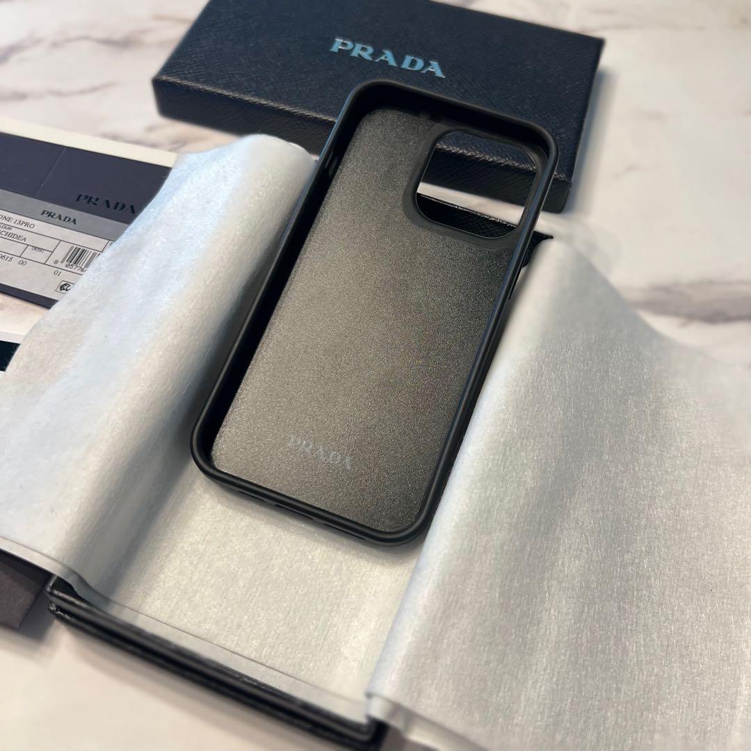 PRADA ピンクファー iPhone13pro アイフォンケース 箱付き