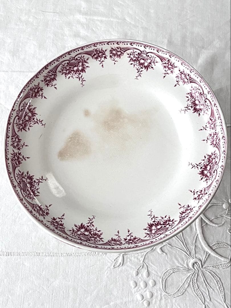 【美品】ベルギーアンティーク BOCH窯 FRUITSコンポティエ[3707]