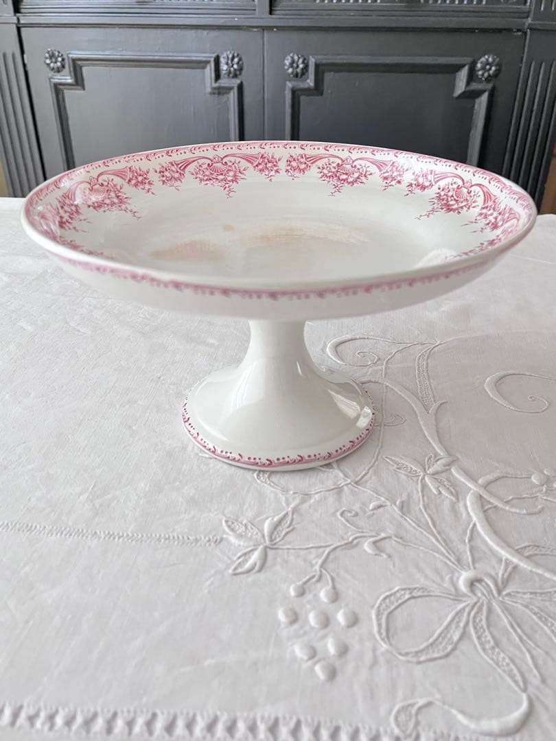 【美品】ベルギーアンティーク BOCH窯 FRUITSコンポティエ[3707]