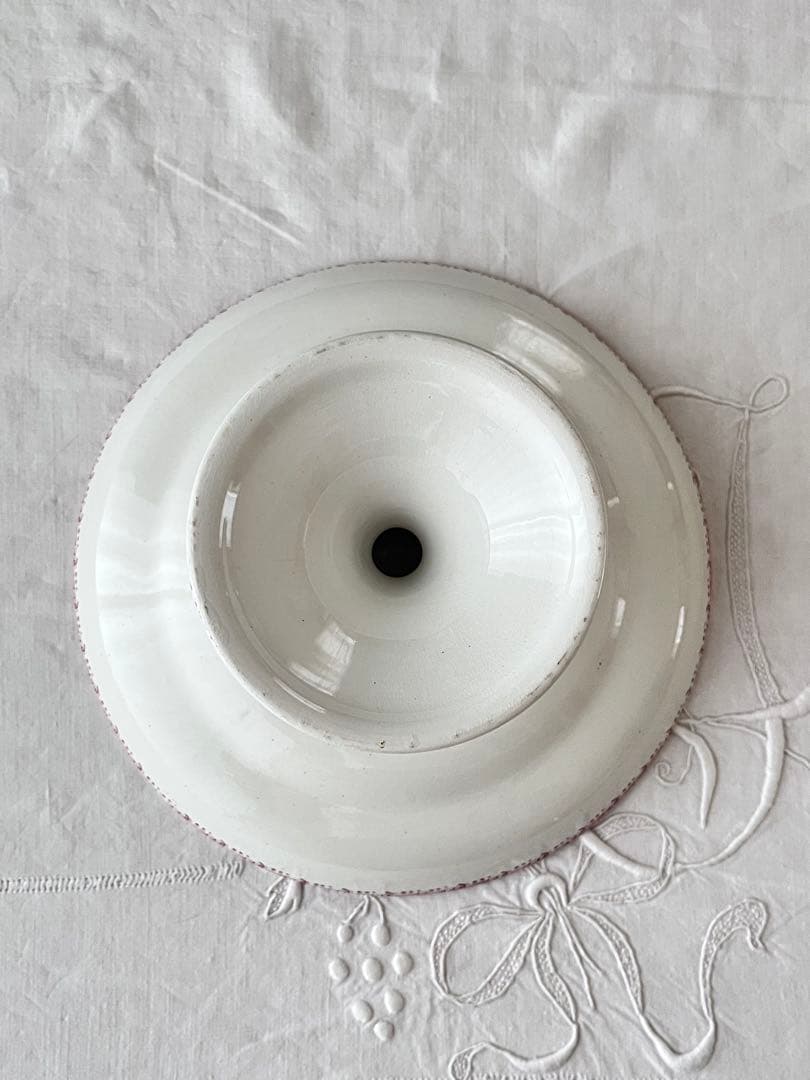 【美品】ベルギーアンティーク BOCH窯 FRUITSコンポティエ[3707]