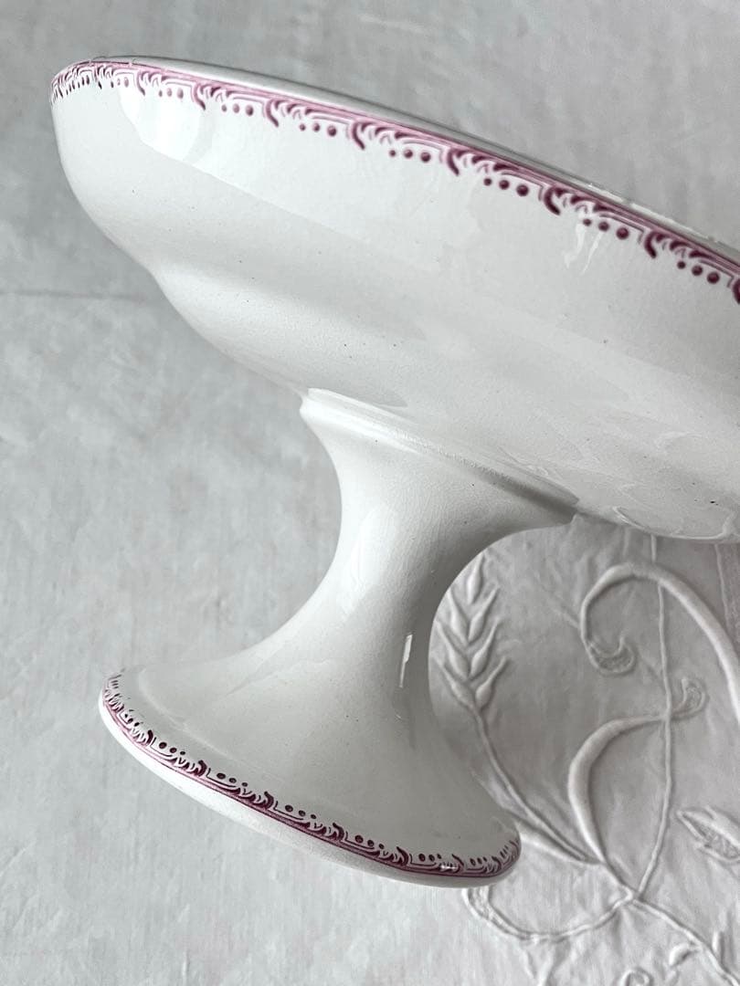 【美品】ベルギーアンティーク BOCH窯 FRUITSコンポティエ[3707]