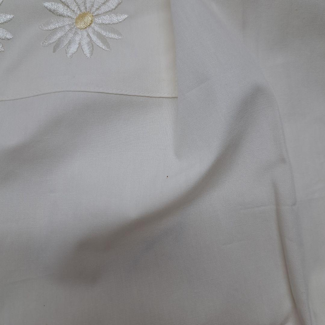 20260113　クリスチャンディオール　エプロン　刺繍　花　ホワイト　未使用