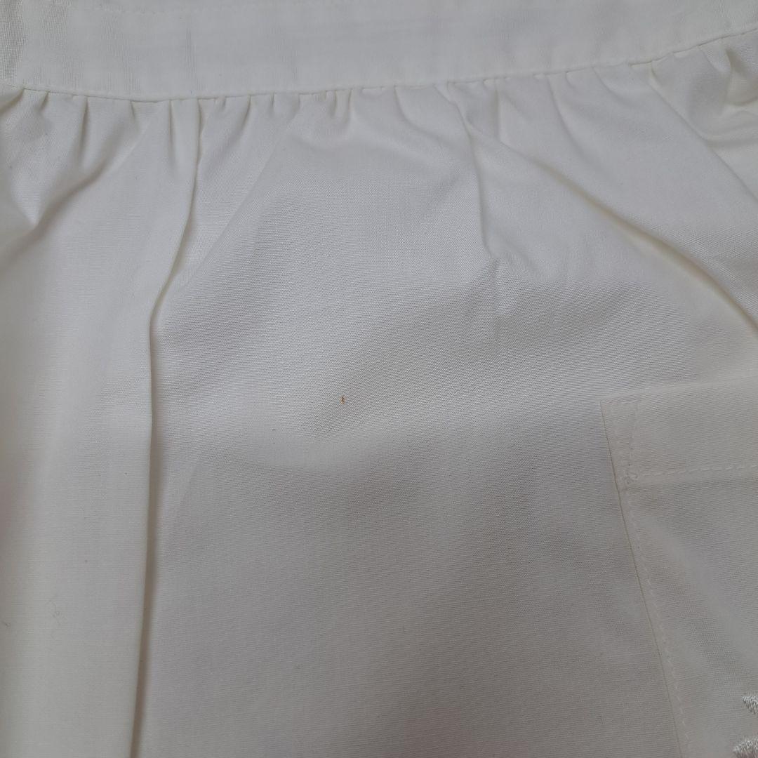 20260113　クリスチャンディオール　エプロン　刺繍　花　ホワイト　未使用