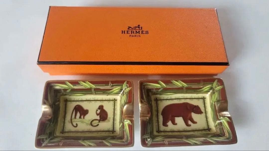 お値下げ中★HERMES アフリカシリーズ 灰皿アッシュトレイ