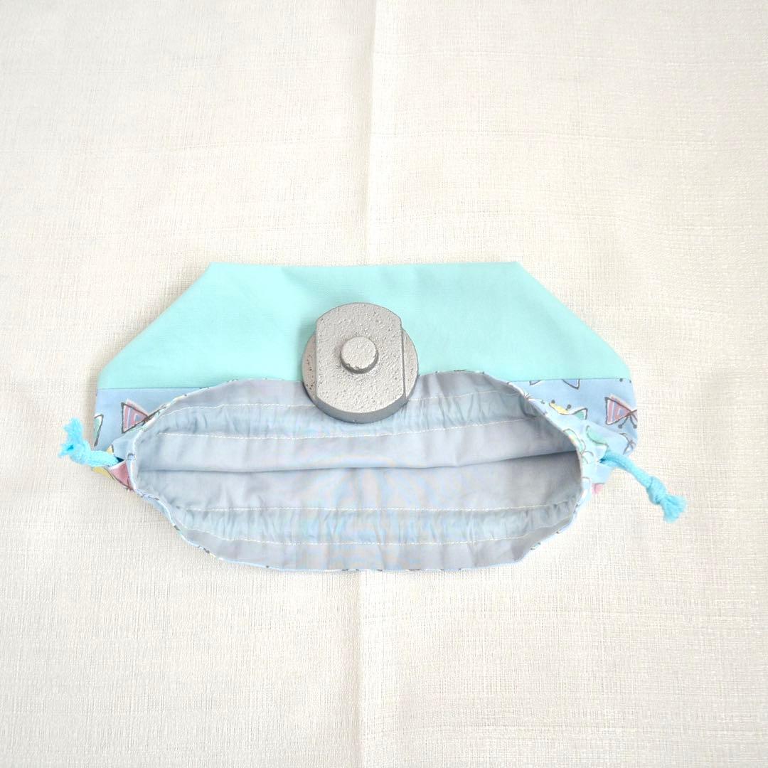 入園・入学準備6点セット　ちょうちょ　リボン　ブルー　イエロー　ミント　フリル