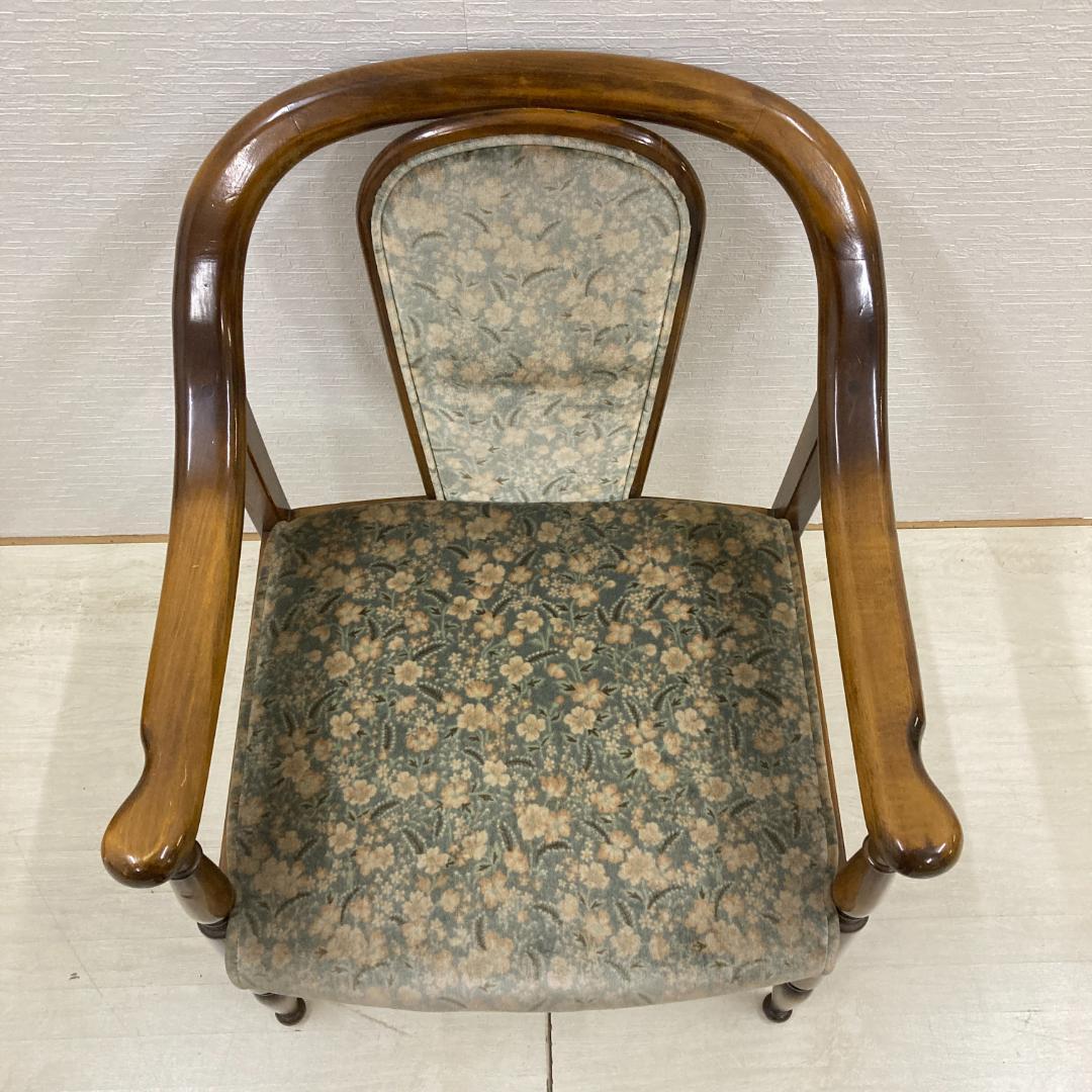 【オールドカリモク】コロニアル　一人掛けソファ　シングルソファ　椅子　２脚セット