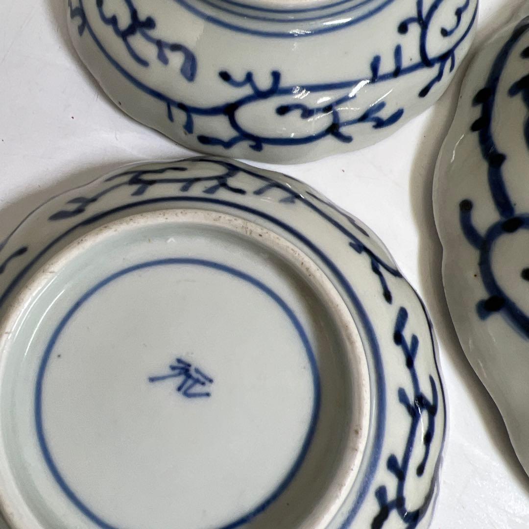 古伊万里　蛸唐草、みじんこ等　幅約7.5~18㎝　東Y8-0312⑤