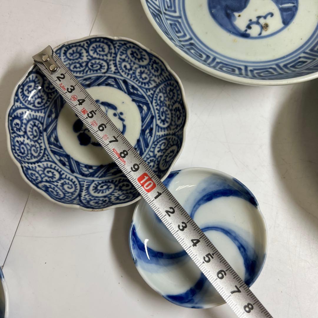 古伊万里　蛸唐草、みじんこ等　幅約7.5~18㎝　東Y8-0312⑤