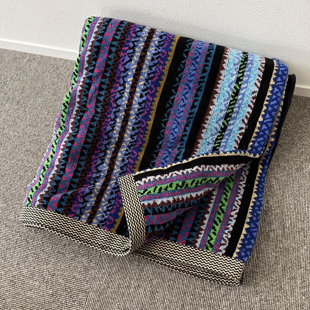 【MISSONI】ミッソーニ タオルケット✨ストリシア柄