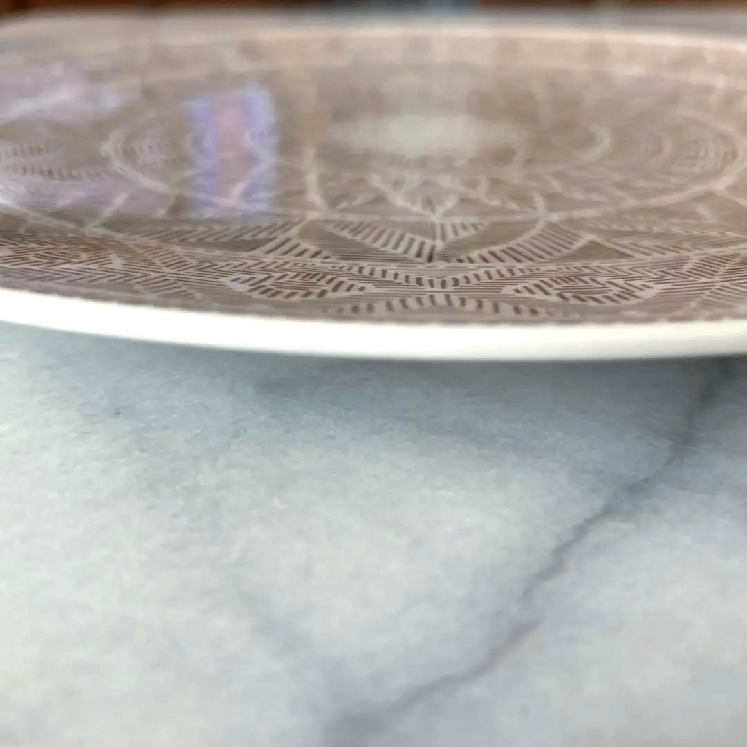 Villeroy&Boch ALGO プレート320 マルーン/ブルー各1枚