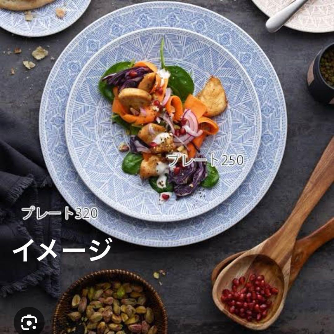 Villeroy&Boch ALGO プレート320 マルーン/ブルー各1枚