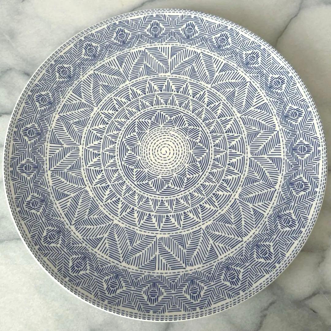 Villeroy&Boch ALGO プレート320 マルーン/ブルー各1枚