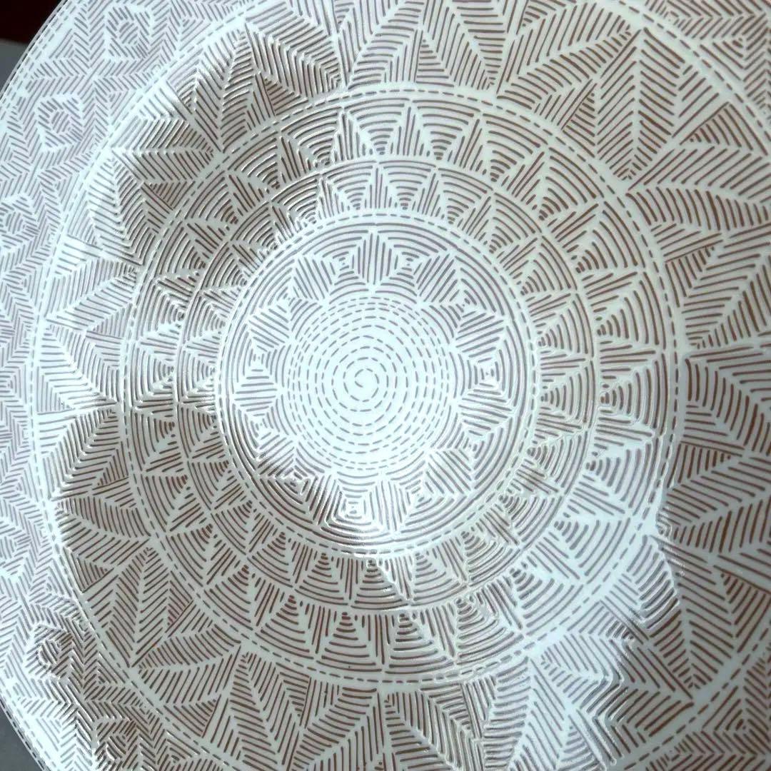 Villeroy&Boch ALGO プレート320 マルーン/ブルー各1枚