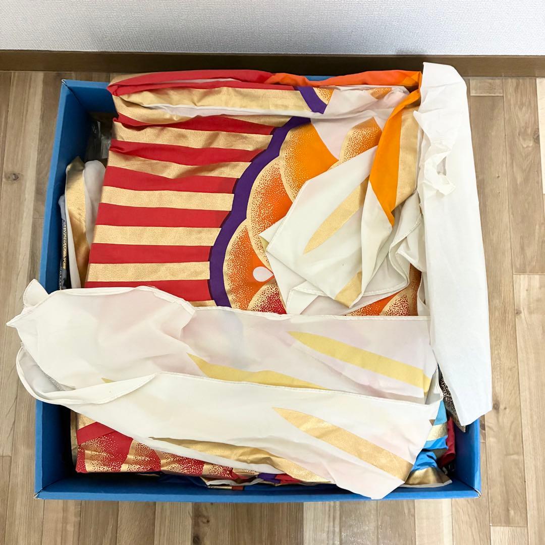 東洋紡 江戸錦鯉 鯉のぼり 吹き流し 約4m 黒約4m 赤約3m 青約2m 元箱