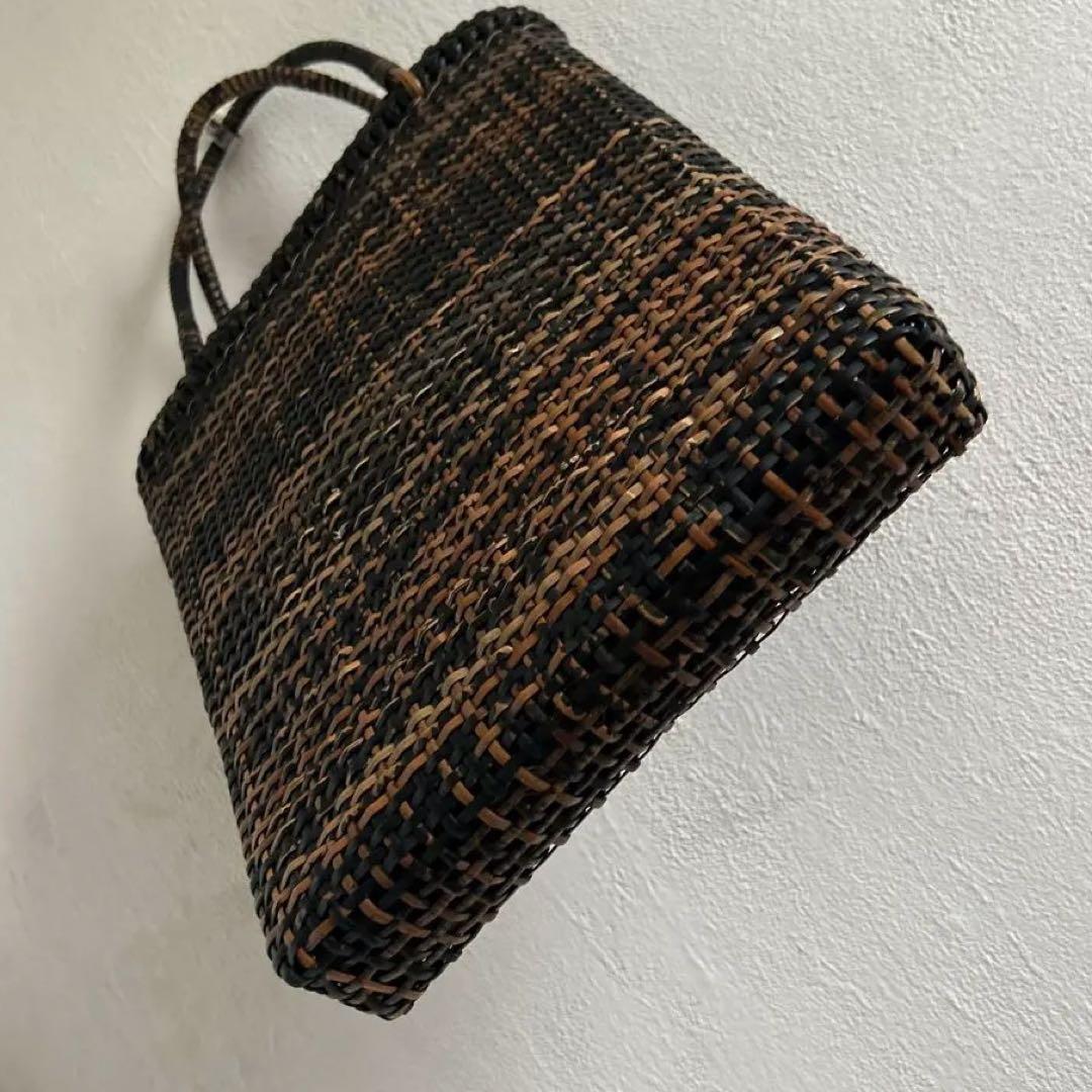 作家もの　竹かごバッグ　手さげ　着物にも