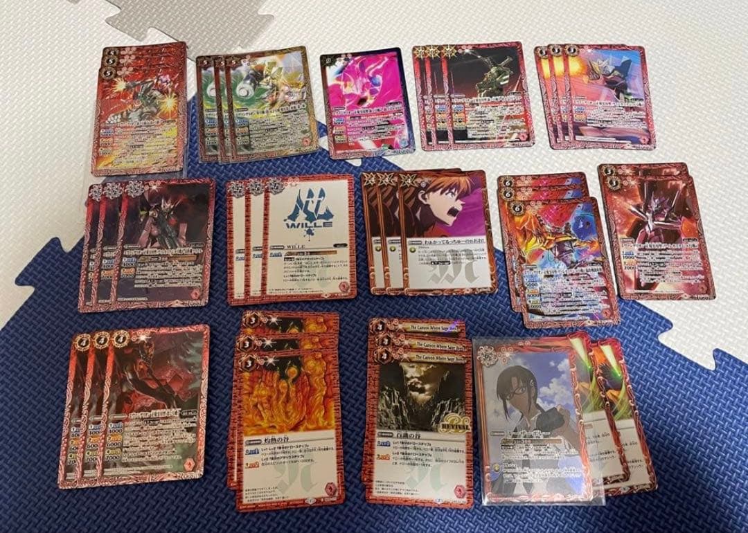 バトルスピリッツ エヴァ 赤 ヴィレWILLE シクあり スリーブ＆おまけ付き