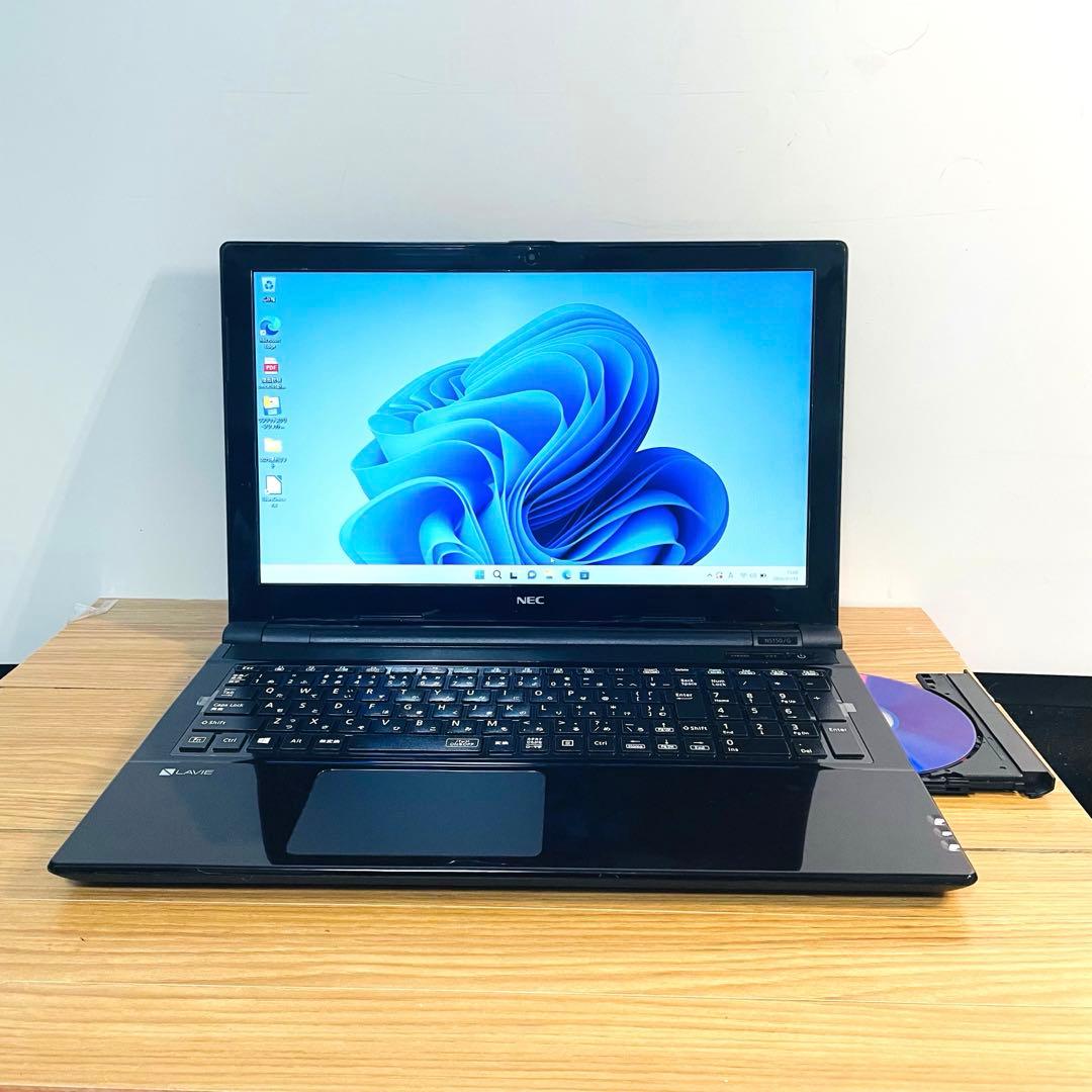 NECノートパソコンwindows11オフィス搭載テレワークカメラ
