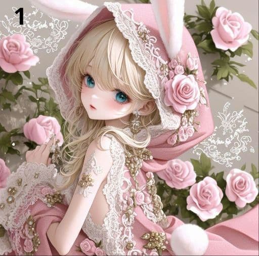 ⭐枚数限定パネル⭐ ②　　女の子パネル生地　♡オーダー受付中♡　ハンドメイド