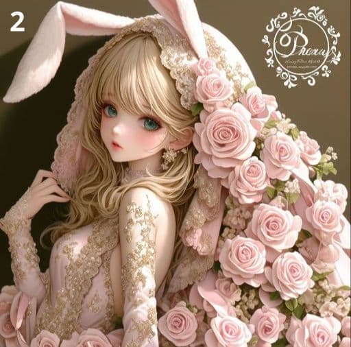 ⭐枚数限定パネル⭐ ②　　女の子パネル生地　♡オーダー受付中♡　ハンドメイド