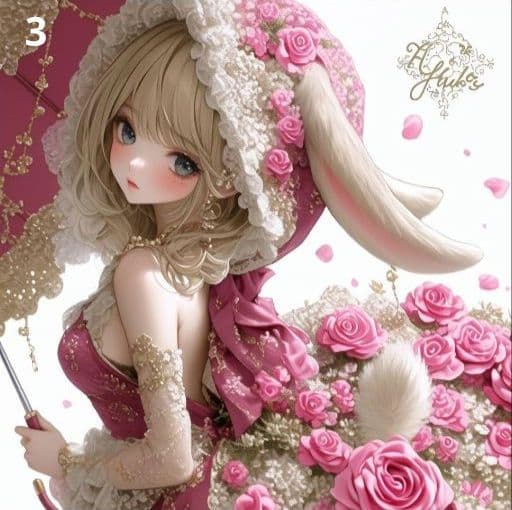 ⭐枚数限定パネル⭐ ②　　女の子パネル生地　♡オーダー受付中♡　ハンドメイド