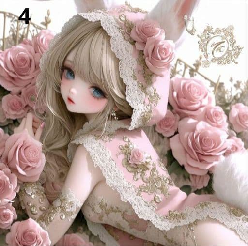 ⭐枚数限定パネル⭐ ②　　女の子パネル生地　♡オーダー受付中♡　ハンドメイド