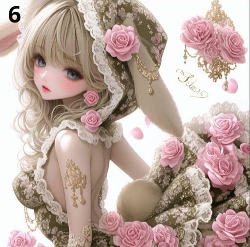 ⭐枚数限定パネル⭐ ②　　女の子パネル生地　♡オーダー受付中♡　ハンドメイド