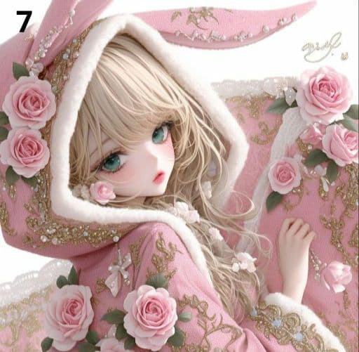 ⭐枚数限定パネル⭐ ②　　女の子パネル生地　♡オーダー受付中♡　ハンドメイド