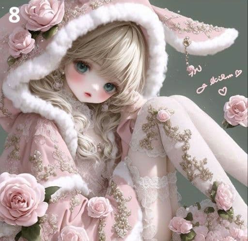 ⭐枚数限定パネル⭐ ②　　女の子パネル生地　♡オーダー受付中♡　ハンドメイド