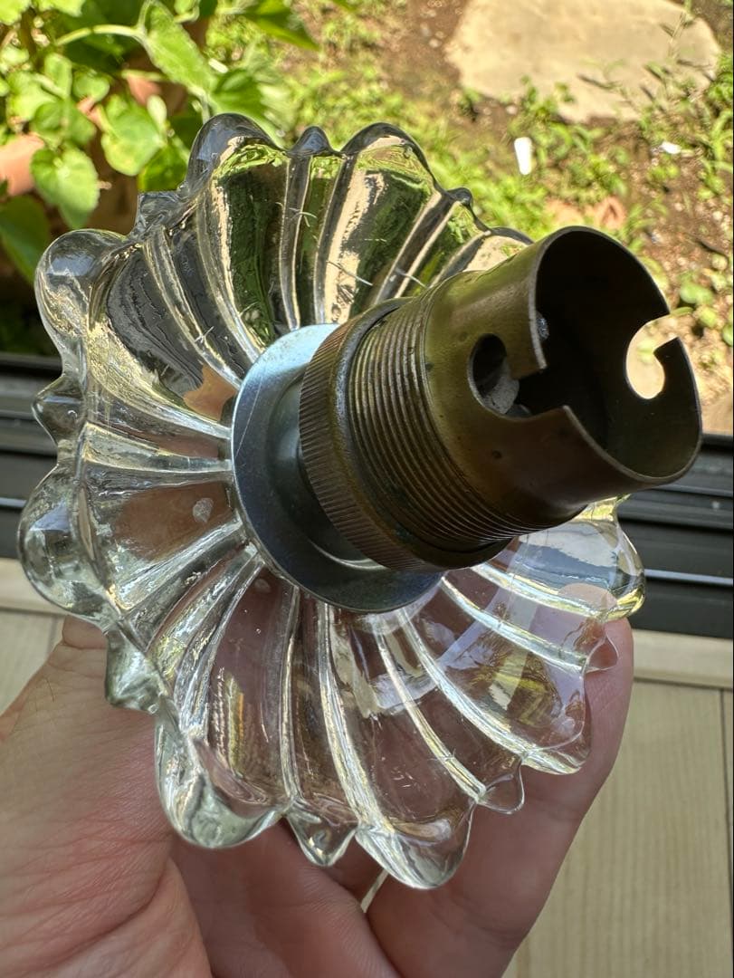 1900年代 フランス アンティーク 可愛らしい小さなお花のアトリエランプ＊