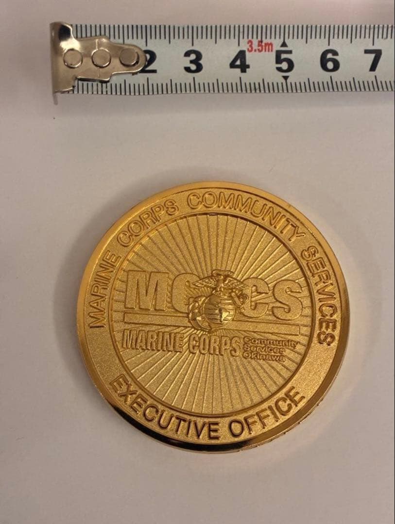 [希少] 沖縄 USMC MCCS チャレンジ＆ベア置物