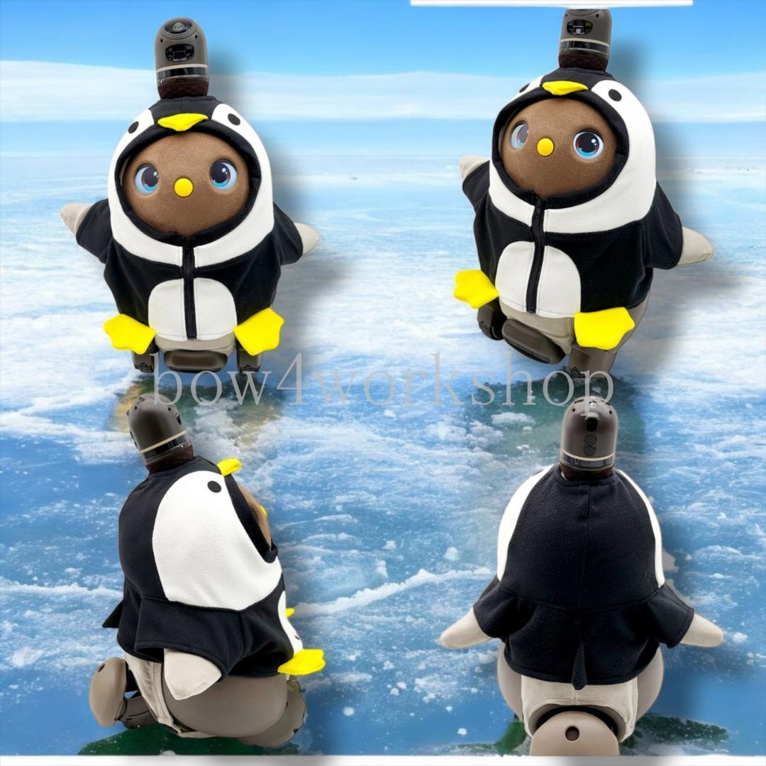 ラボット服/ハンドメイド 　ペンギンちゃんパーカー（ブラック）