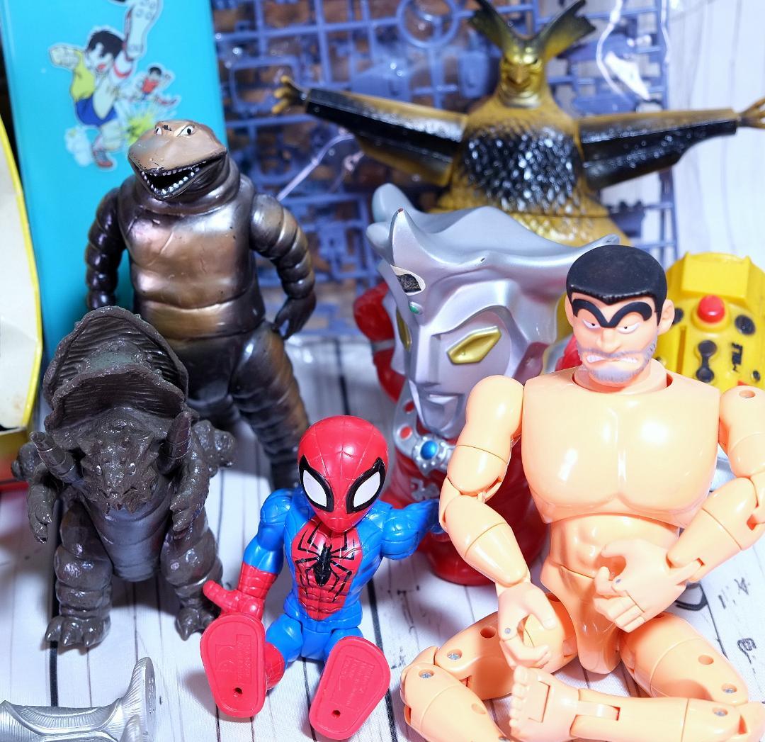 昭和 レトロ まとめ ソフビ 仮面ライダー ウルトラマン プラモ 怪獣