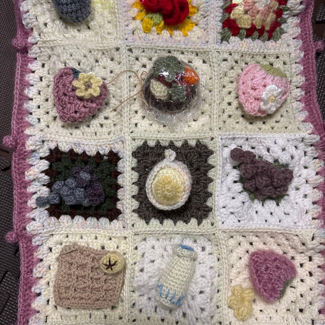 ❤️立体モチーフブランケット❤️
