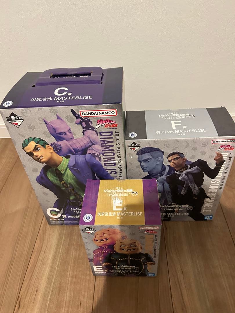 一番くじ　ジョジョの奇妙な冒険　ダイヤモンドは砕けない　ABCDEF賞　各1個