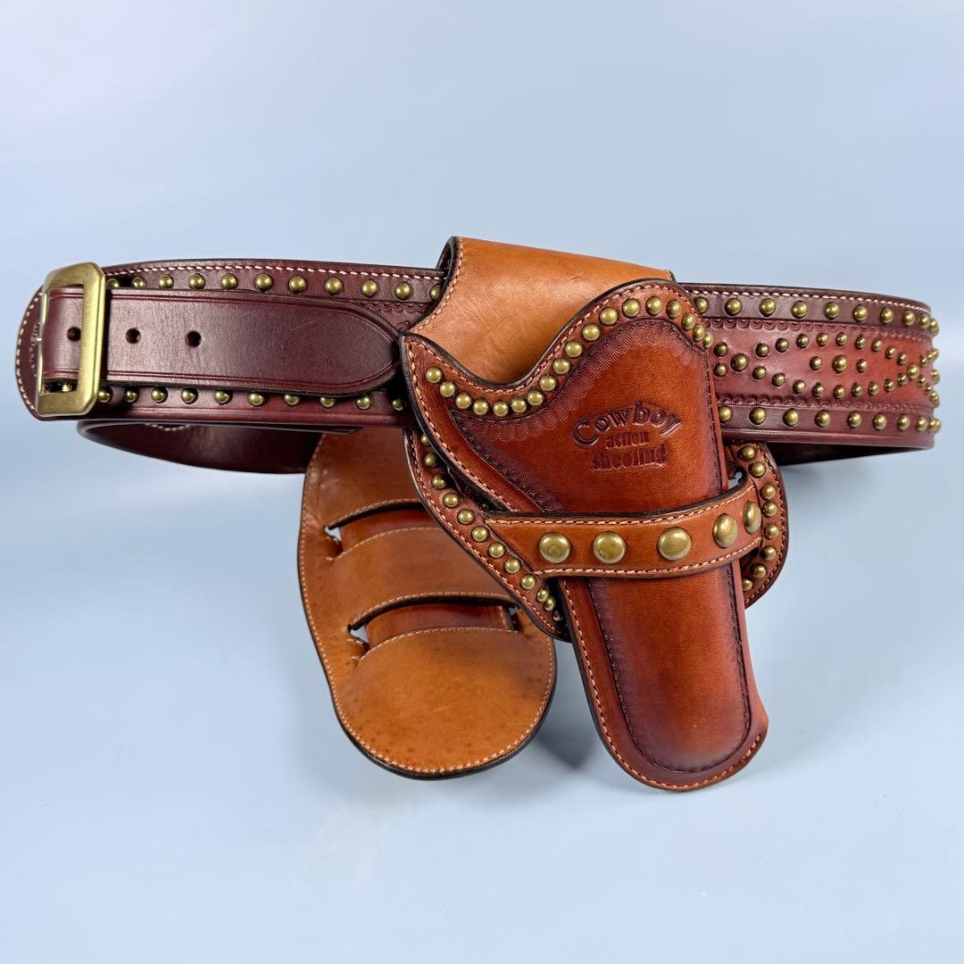 Old West Styles スタッズ付きRig 右利き用ダブルホルスター