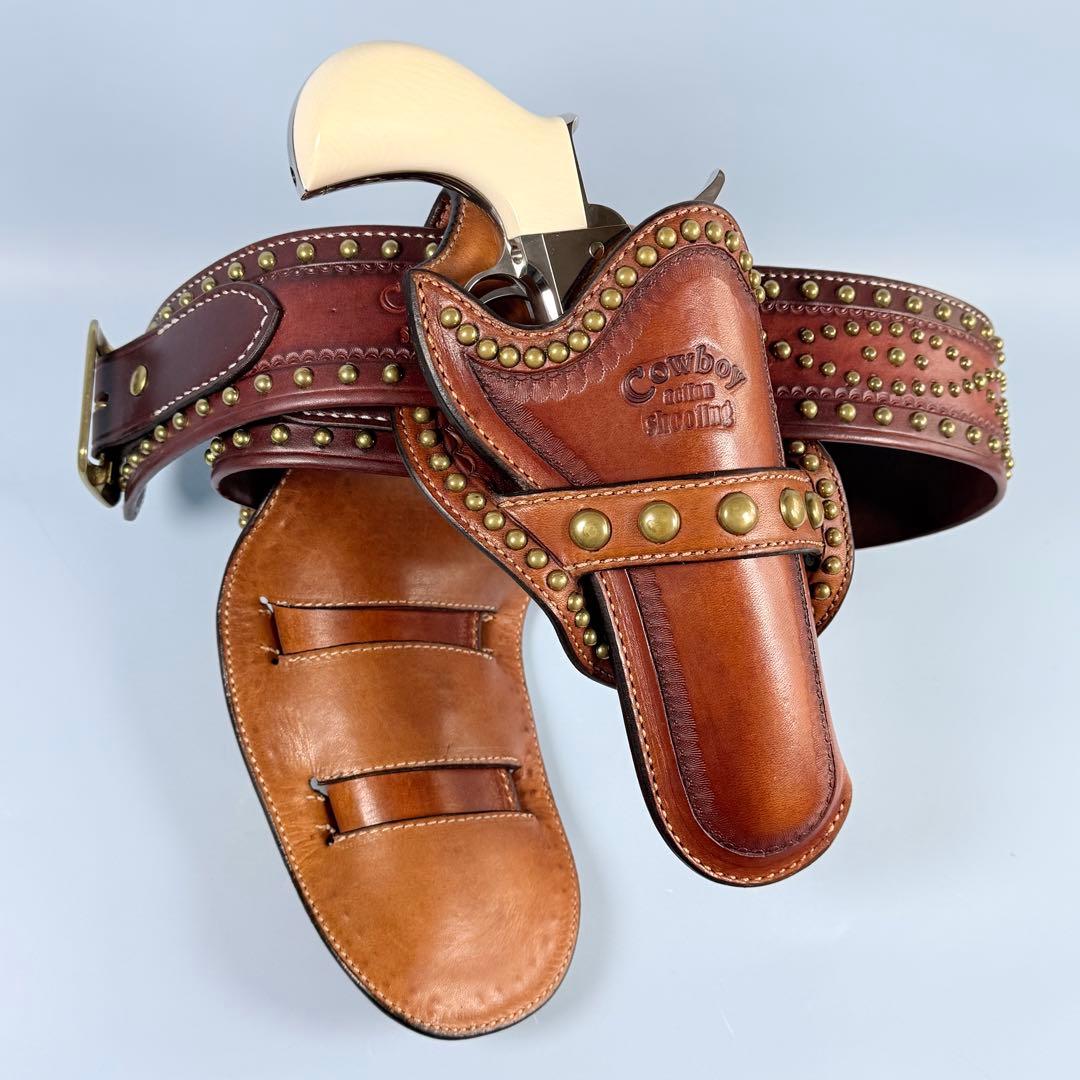 Old West Styles スタッズ付きRig 右利き用ダブルホルスター