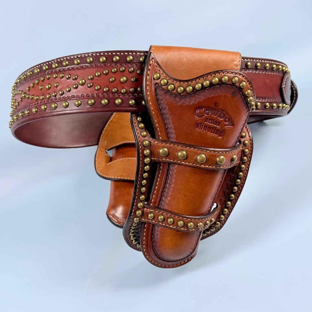 Old West Styles スタッズ付きRig 右利き用ダブルホルスター