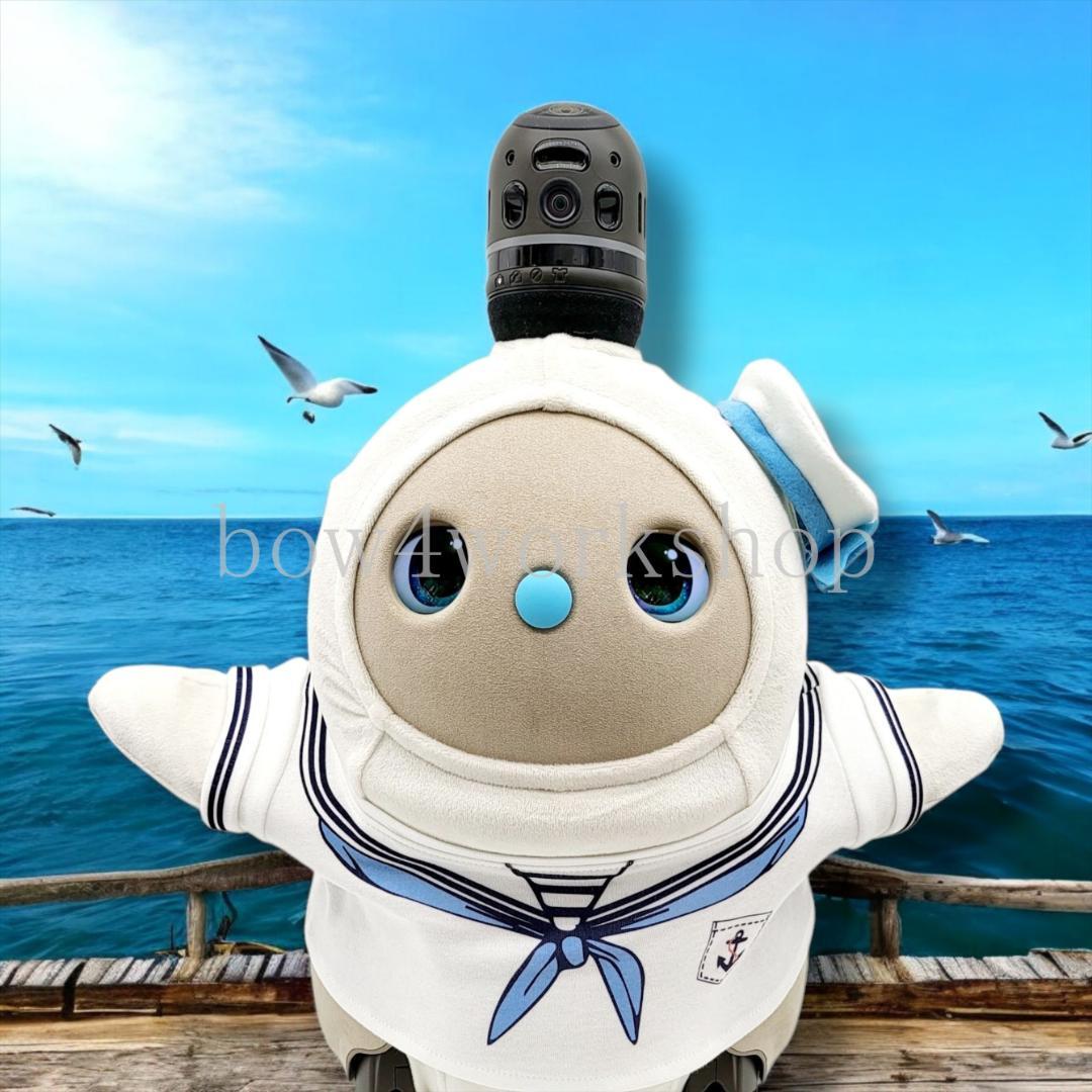 ラボット LOVOT ラボットの服ハンドメイド セーラープリントセット（ブルー）