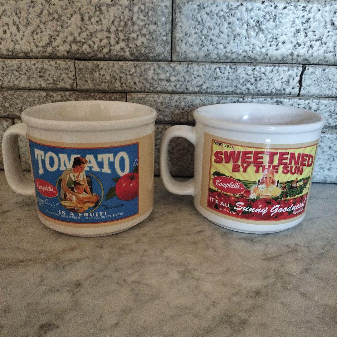 【未使用】Campbell's スープカップ4個セット ビンテージ