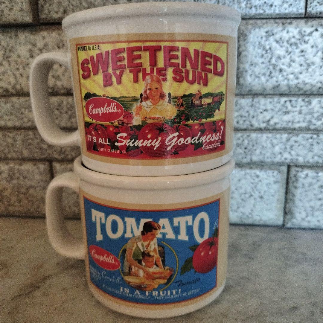 【未使用】Campbell's スープカップ4個セット ビンテージ