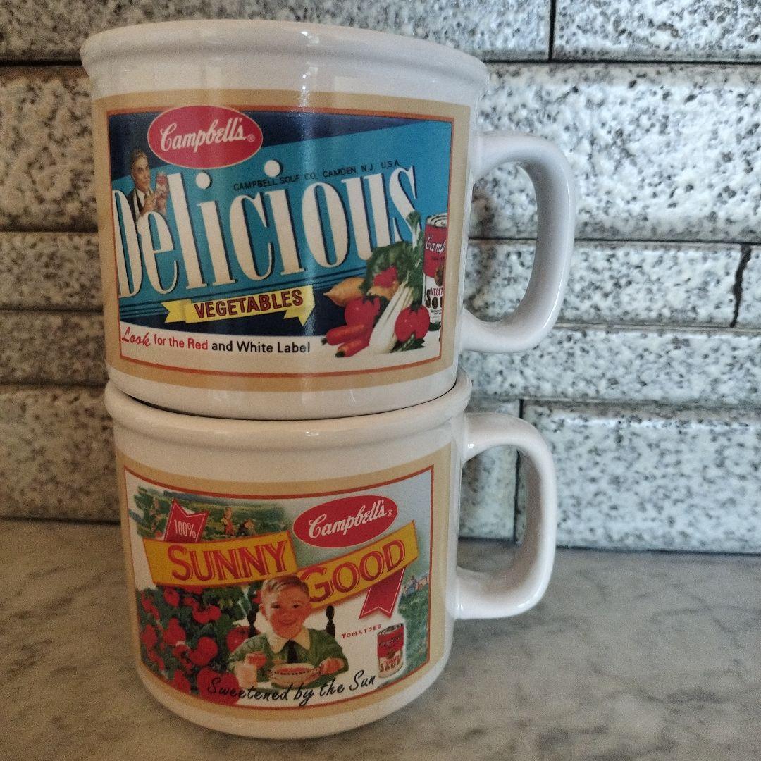 【未使用】Campbell's スープカップ4個セット ビンテージ