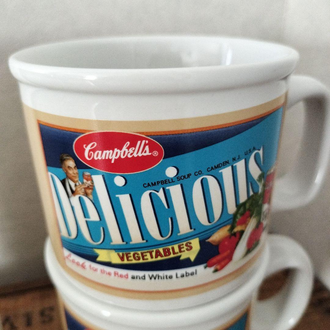 【未使用】Campbell's スープカップ4個セット ビンテージ