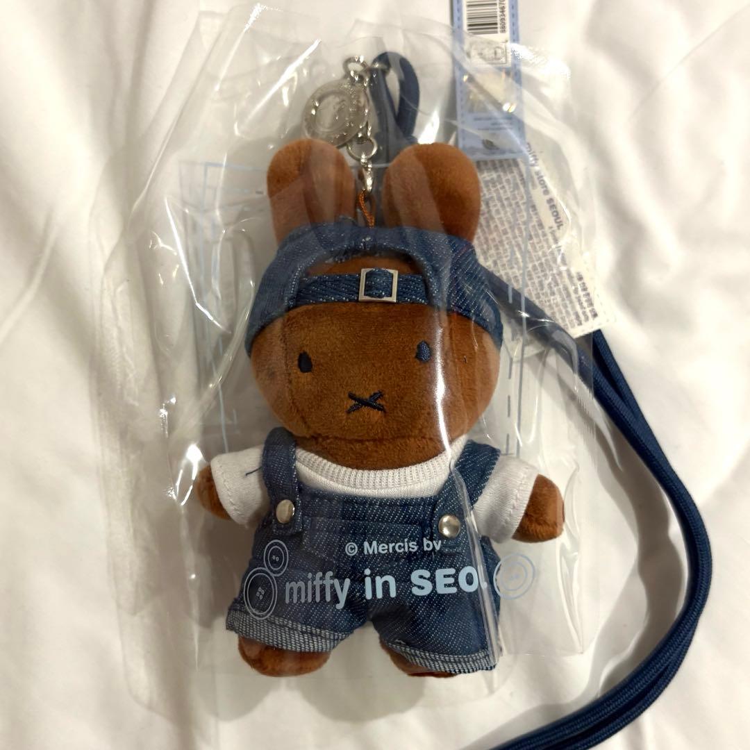 韓国 ソウル ソンス 聖水 限定 ミッフィー デニムドールキーリング 2点セット