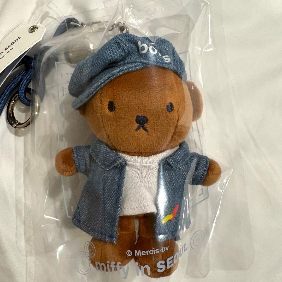 韓国 ソウル ソンス 聖水 限定 ミッフィー デニムドールキーリング 2点セット