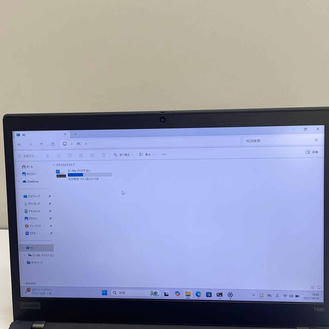 #311 レノボ ThinkPad T490 i5-8365U 16GB